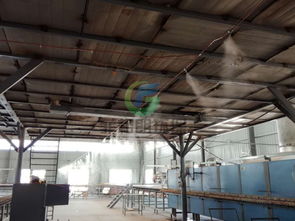 南京大型車間噴霧降溫系統廠家 全自動環保噴霧降溫設備圖片 高清大圖 谷瀑環保